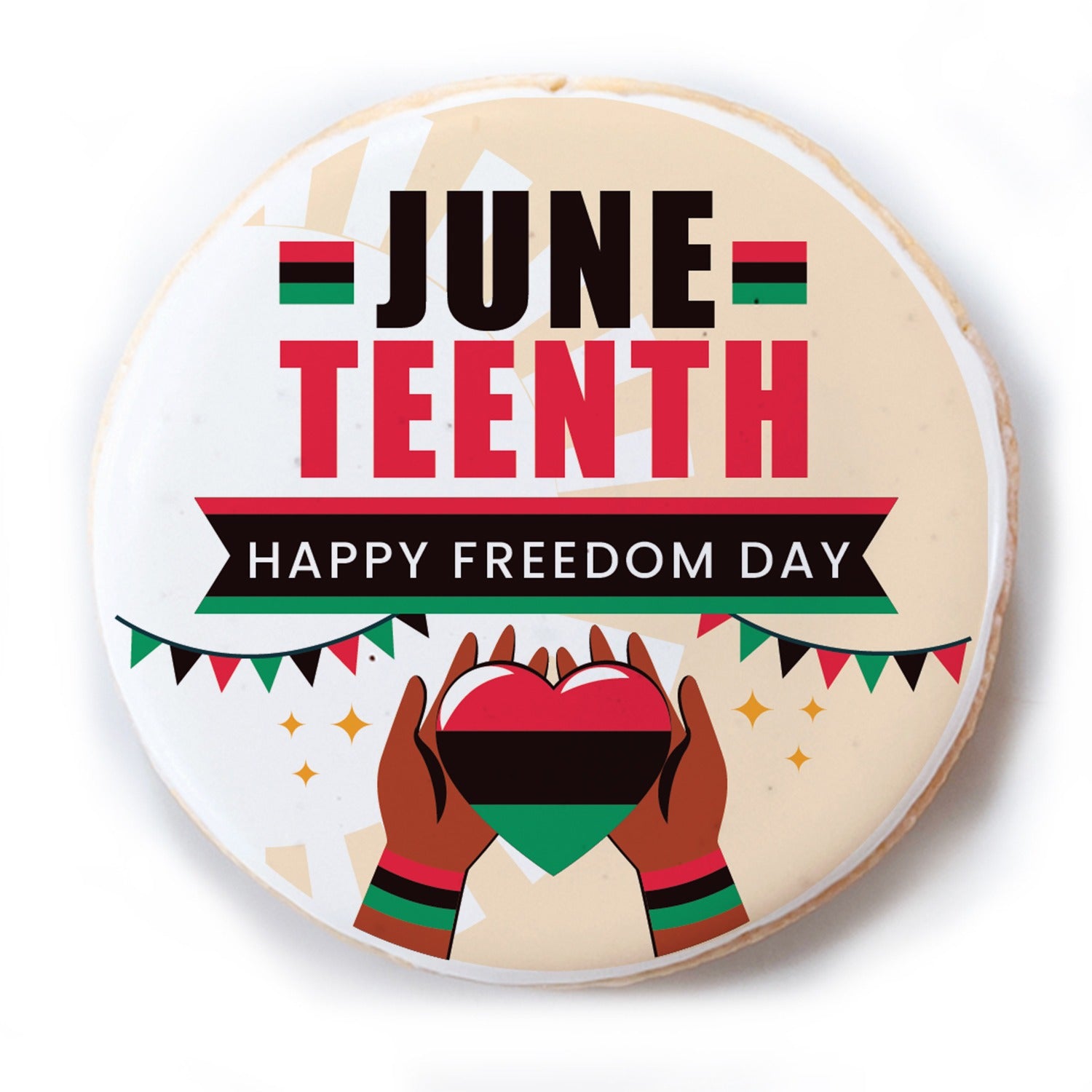 Juneteenth Freedom Day - Personalized Direct Print On Round Sugar Cookie