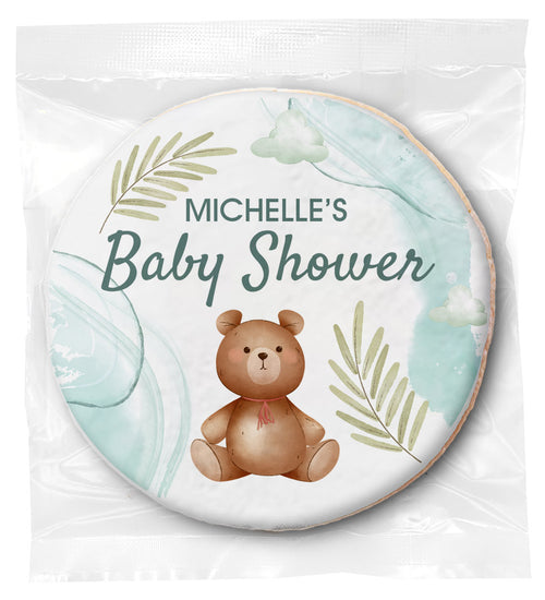Teddy Bear Dreams - Personalized Direct Print On Round Sugar Cookie