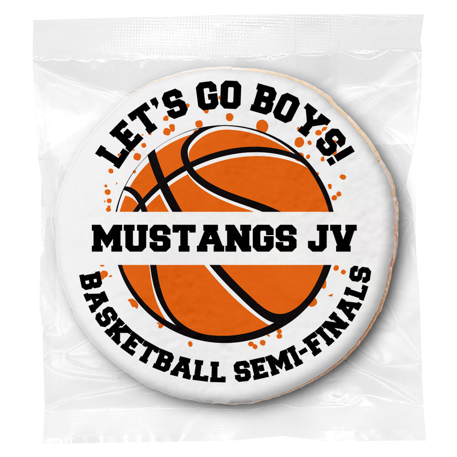 WYO Basketball Team - Personalized Direct Print On Round Sugar Cookie