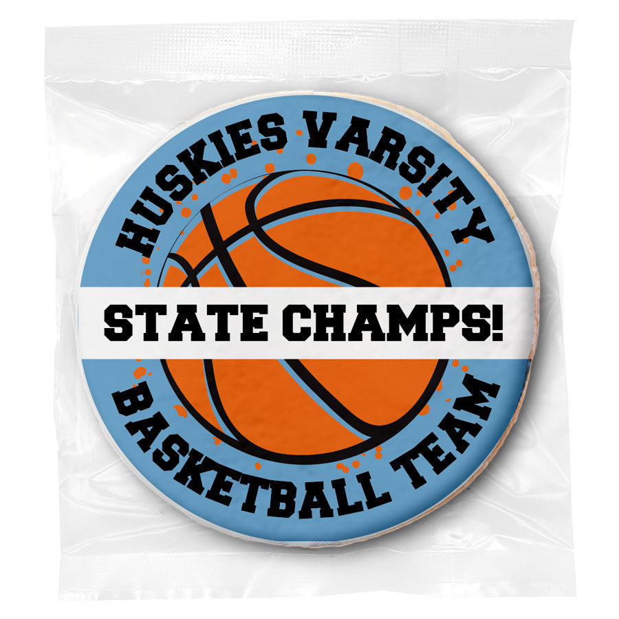 WYO Basketball Team - Personalized Direct Print On Round Sugar Cookie