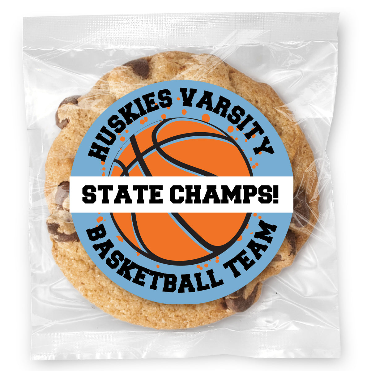 WYO Basketball Team - Gourmet Chocolate Chip Or Variety Pack W/ Full Color Personalized Sticker