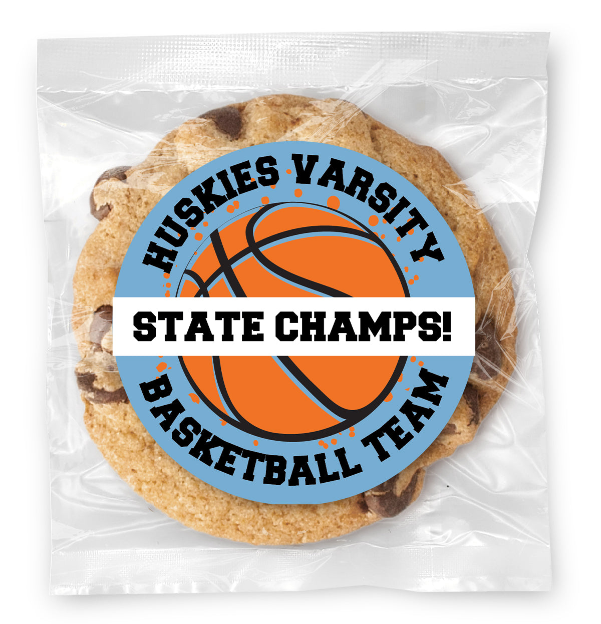WYO Basketball Team - Gourmet Chocolate Chip Or Variety Pack W/ Full Color Personalized Sticker