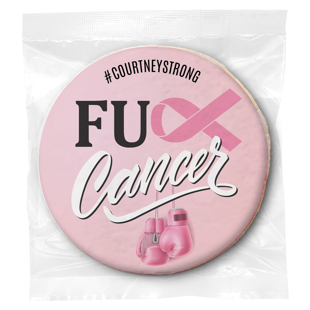 FU Cancer - Personalized Direct Print On Round Sugar Cookie