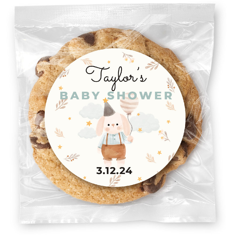 Circus Animals Baby Shower - Gourmet Chocolate Chip Or Variety Pack W/ Full Color Personalized Sticker