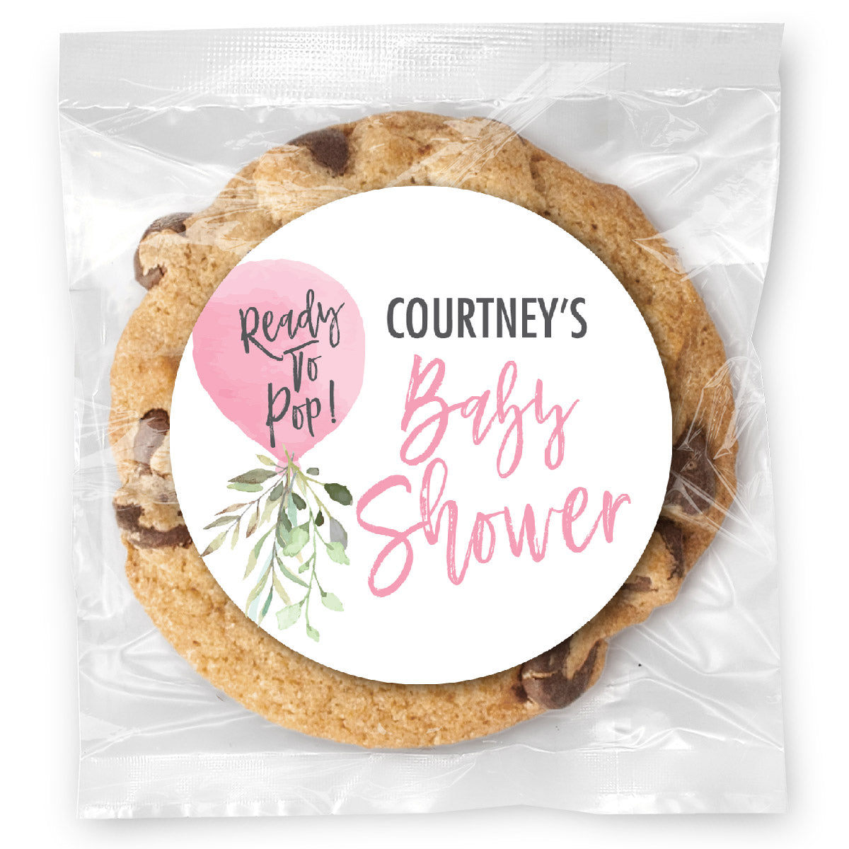Ready to Pop Girl - Gourmet Chocolate Chip Or Variety Pack W/ Full Color Personalized Sticker