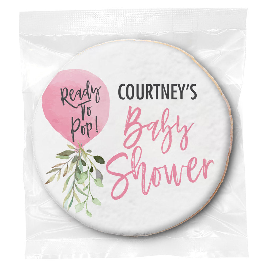 Ready to Pop Girl - Personalized Direct Print On Round Sugar Cookie