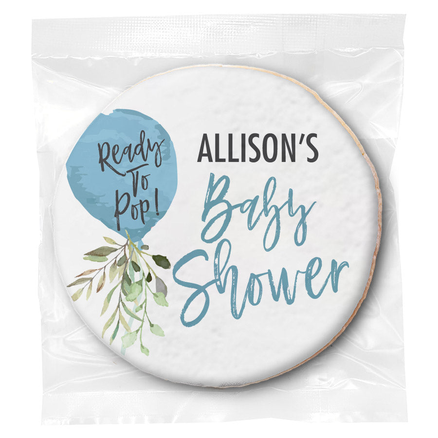 Ready to Pop Boy - Personalized Direct Print On Round Sugar Cookie