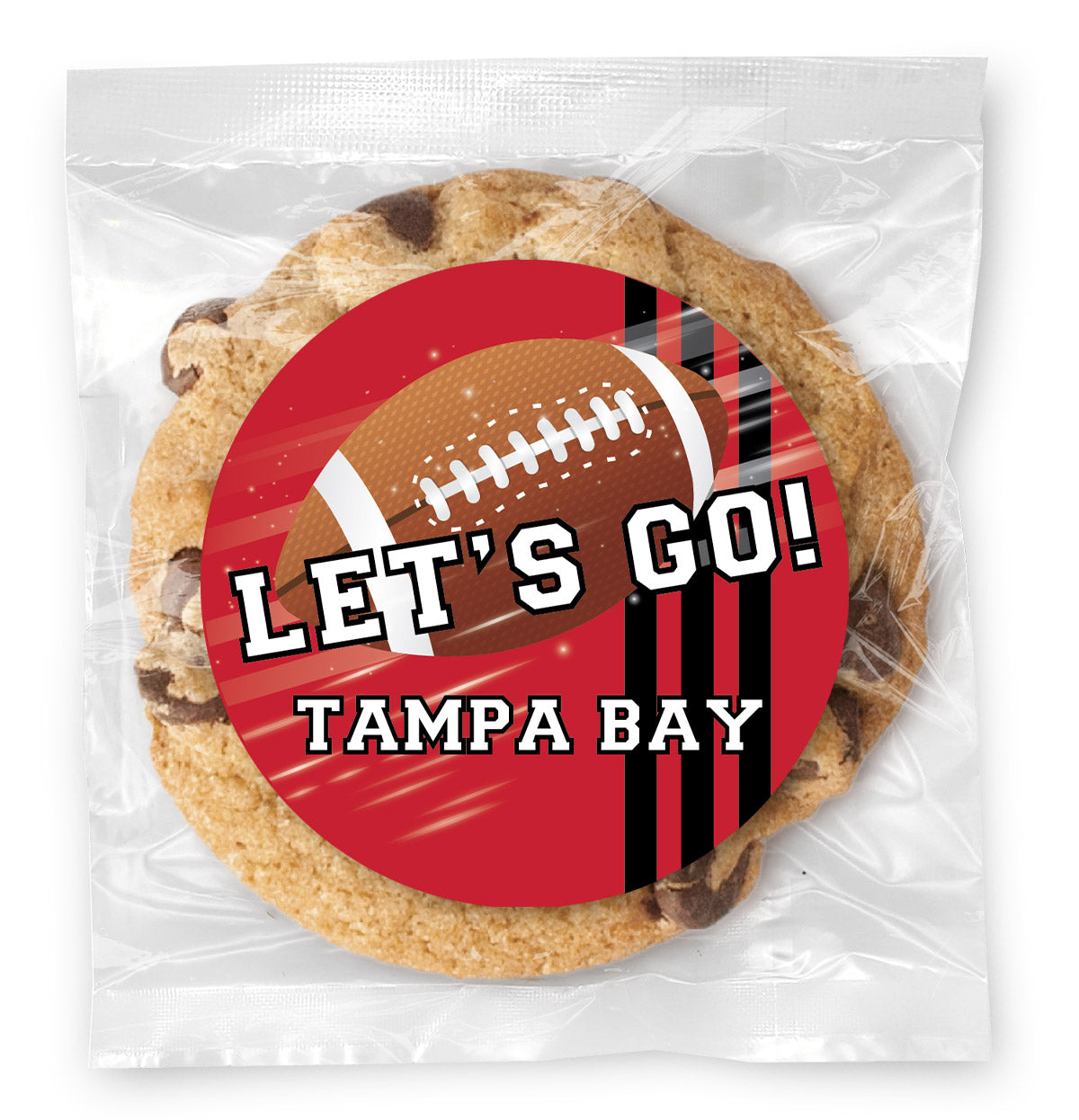 Let's Go Eagles! (Any Team) - Gourmet Chocolate Chip Or Variety Pack W/ Full Color Personalized Sticker