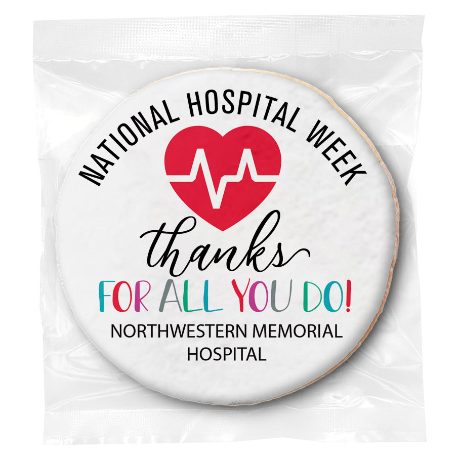 National Hospital Week - Personalized Direct Print On Round Sugar Cookie