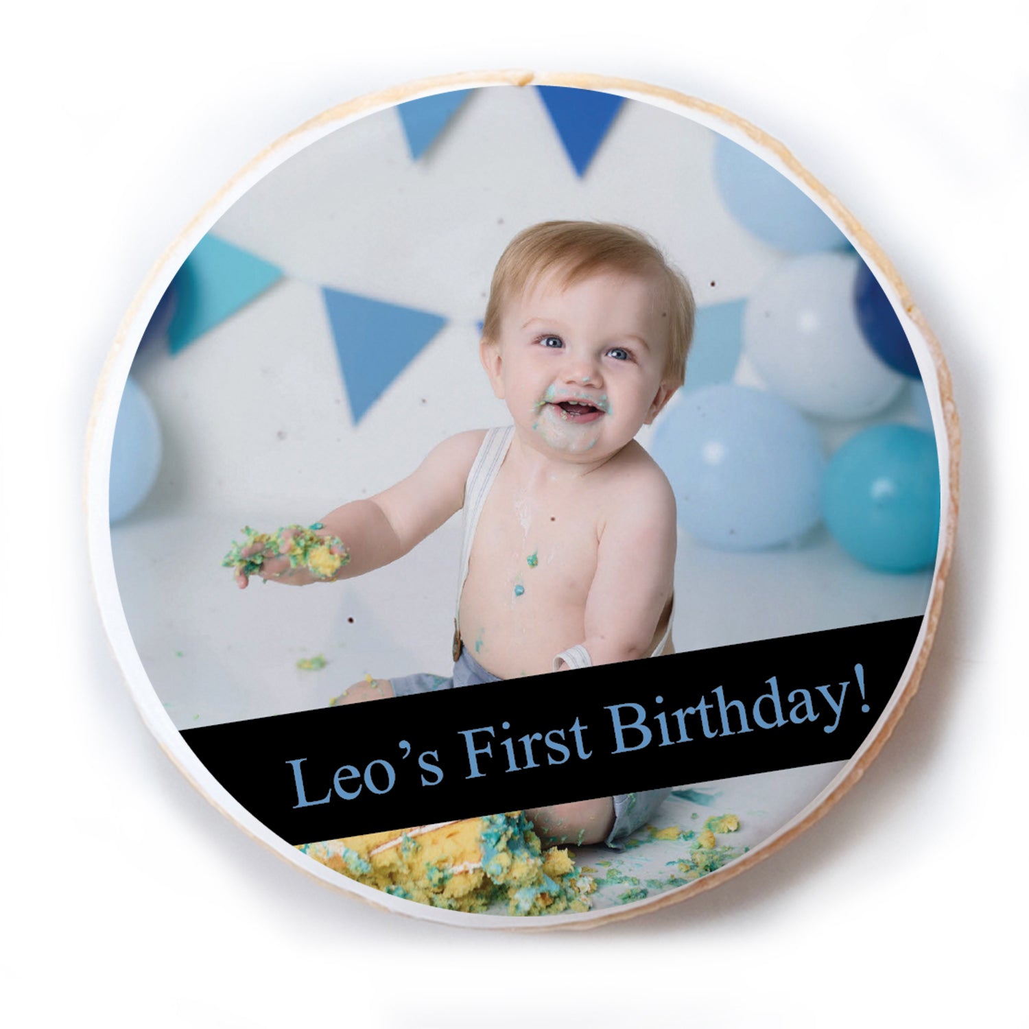 Photo Strip Write Your Own - Personalized Direct Print On Round Sugar Cookie
