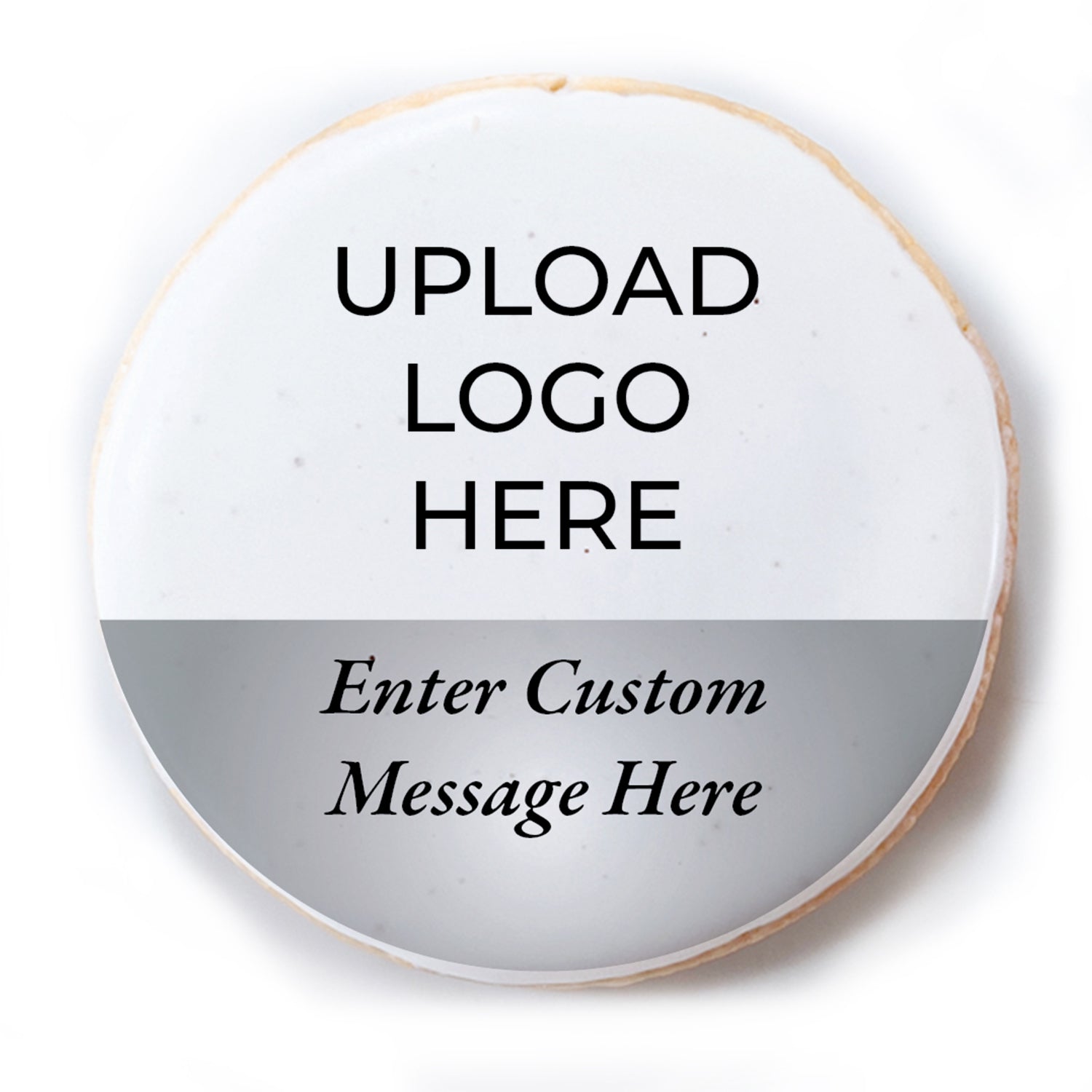 Logo Upload & Message - Personalized Direct Print On Round Sugar Cookie