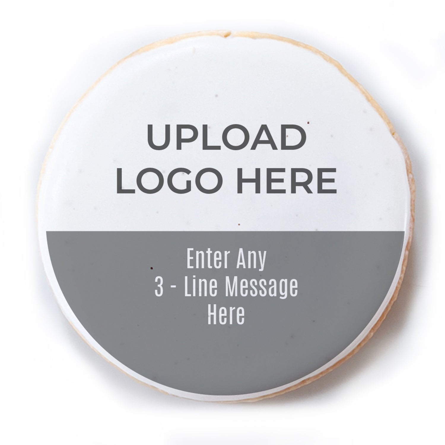 Pharmacy Logo Upload & Message - Direct Print on Round Sugar Cookies
