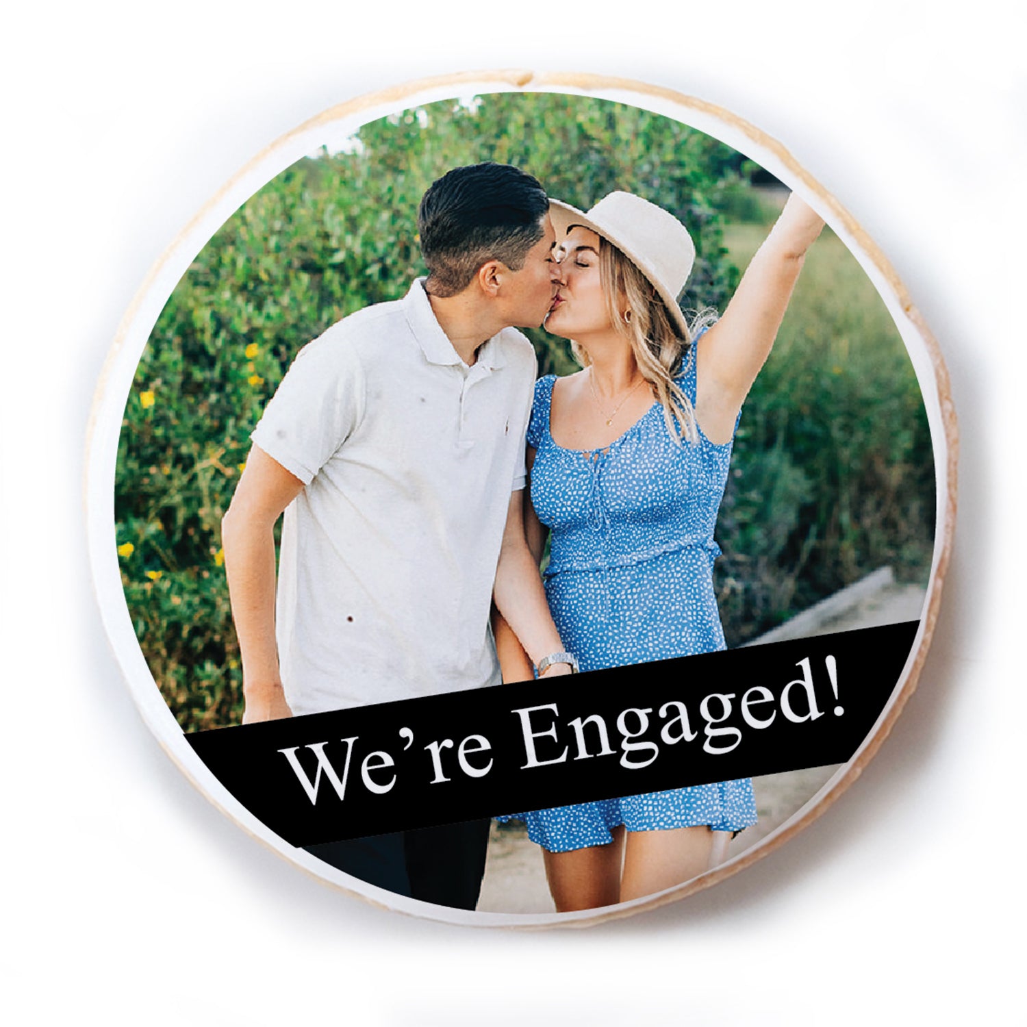 Photo Strip Write Your Own - Personalized Direct Print On Round Sugar Cookie