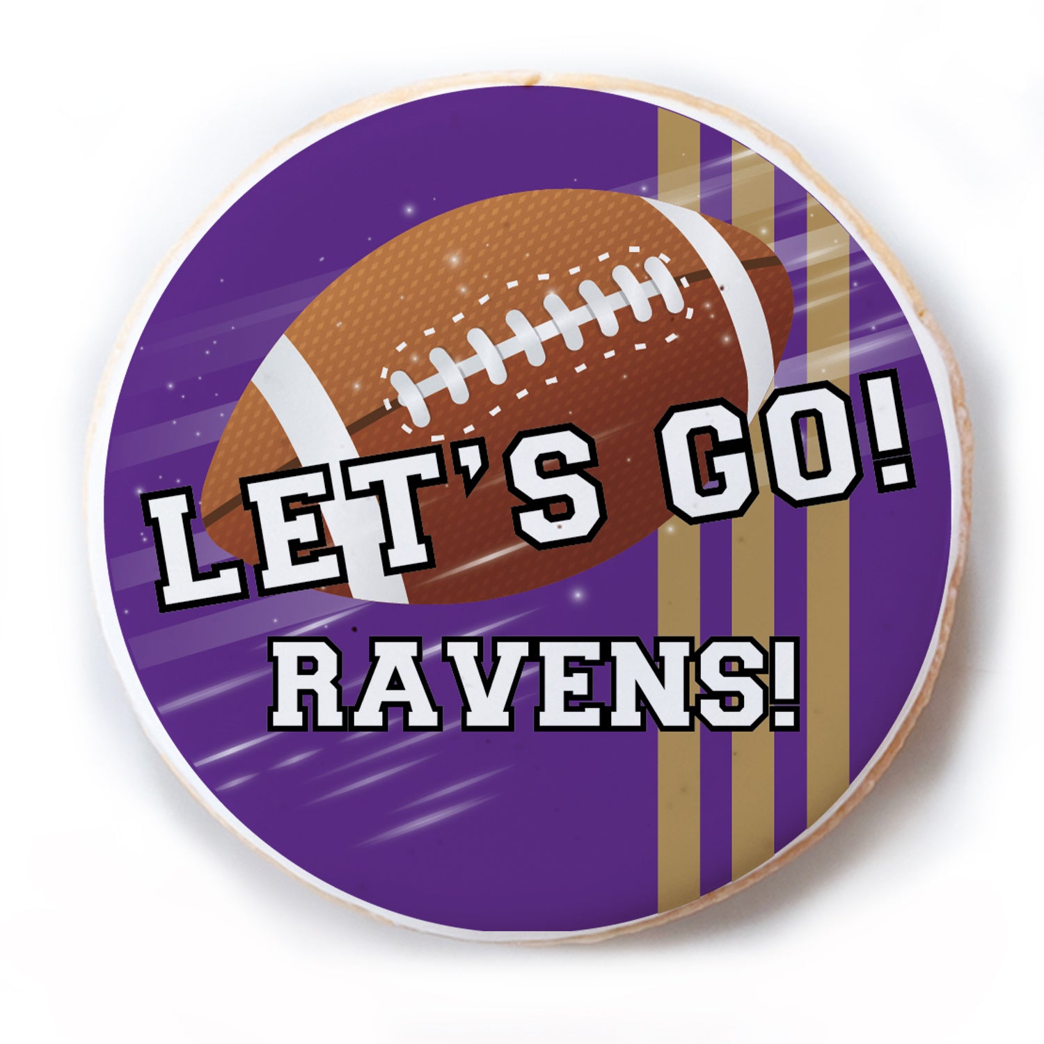 Let's Go! Chiefs (Build your own) - Personalized Direct Print On Round Sugar Cookie