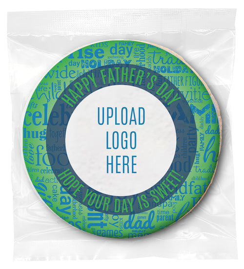 Father's Day Logo Upload - Personalized Direct Print On Round Sugar Cookie