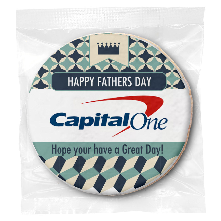 King Dad Logo Upload - Personalized Direct Print On Round Sugar Cookie