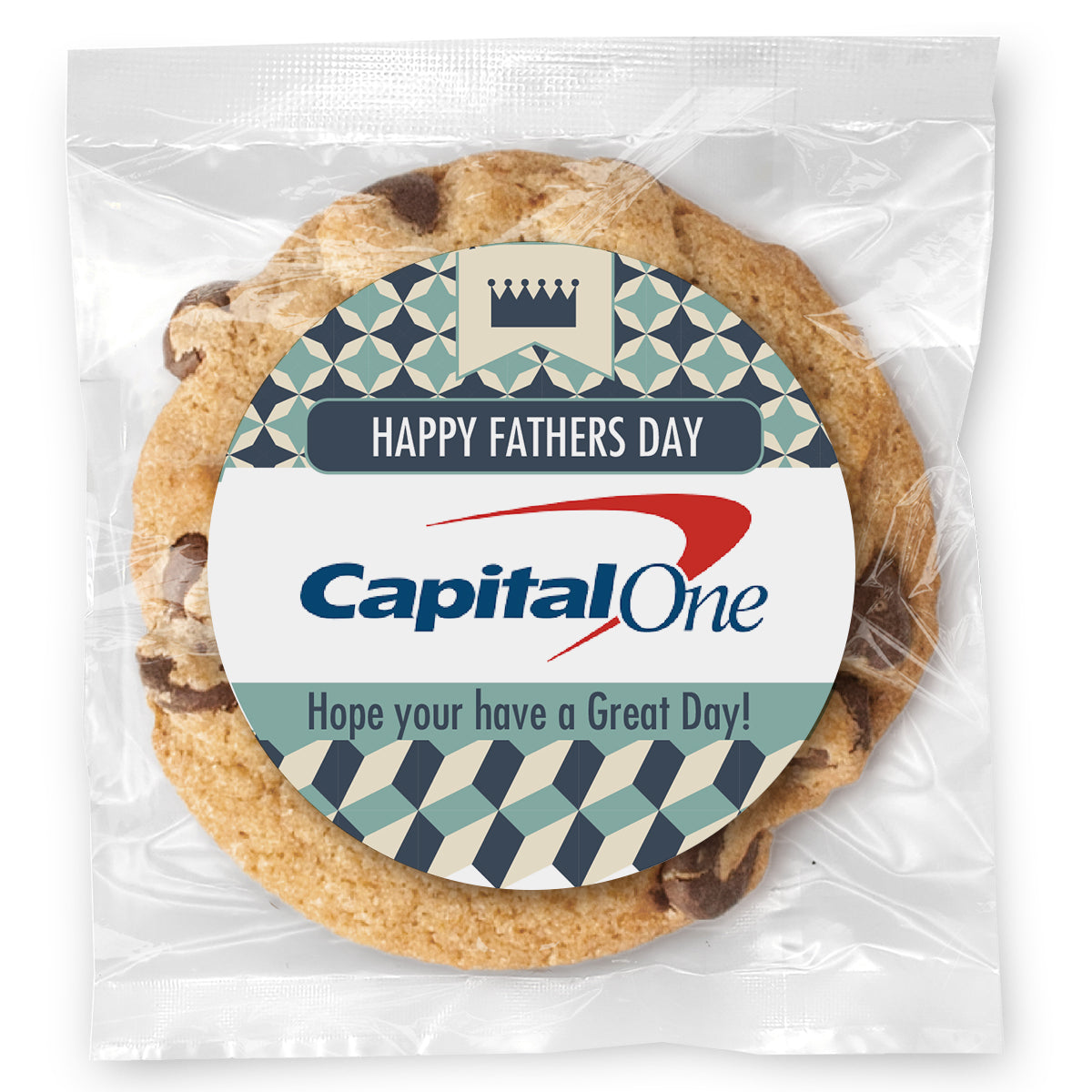King Dad Logo - Gourmet Chocolate Chip Or Variety Pack W/ Full Color Personalized Sticker