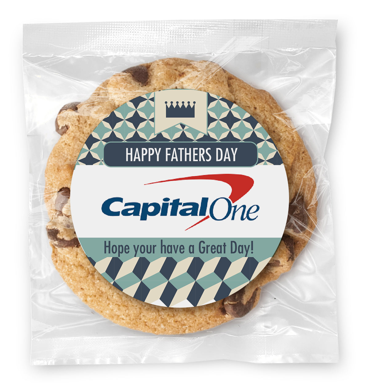 King Dad Logo - Gourmet Chocolate Chip Or Variety Pack W/ Full Color Personalized Sticker