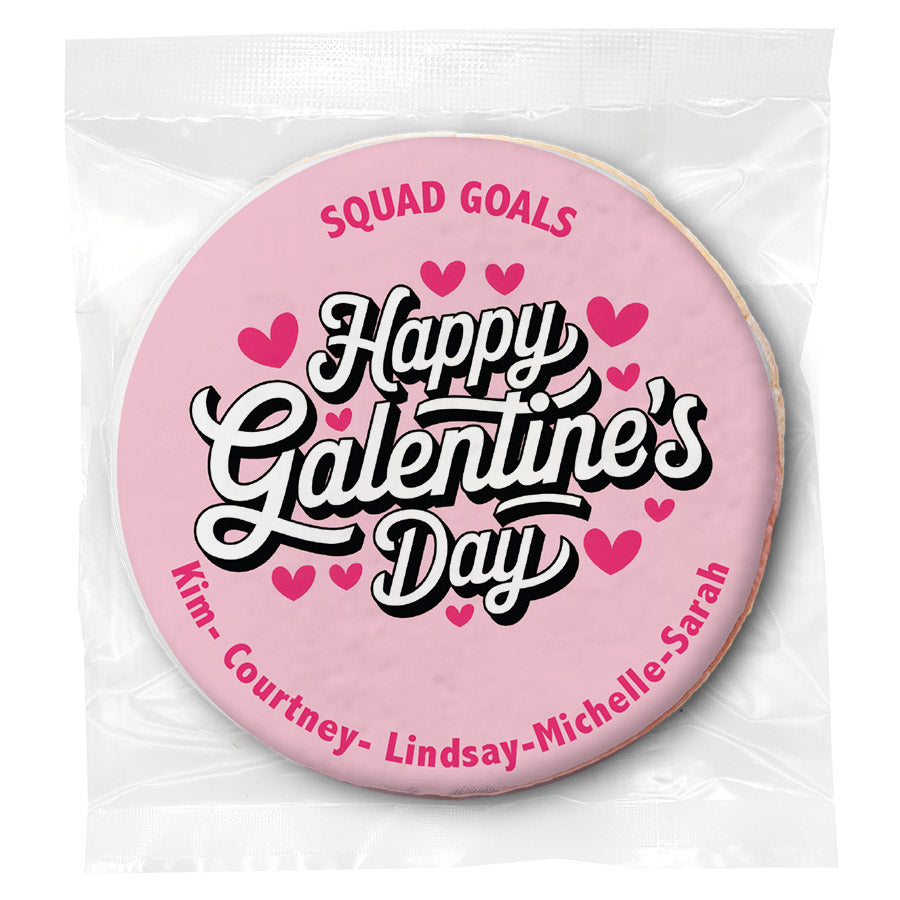 Happy Galentine's Day - Personalized Direct Print On Round Sugar Cookie