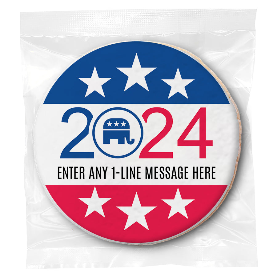 2024 Republican Message - Personalized Direct Print On Round Sugar Cookie