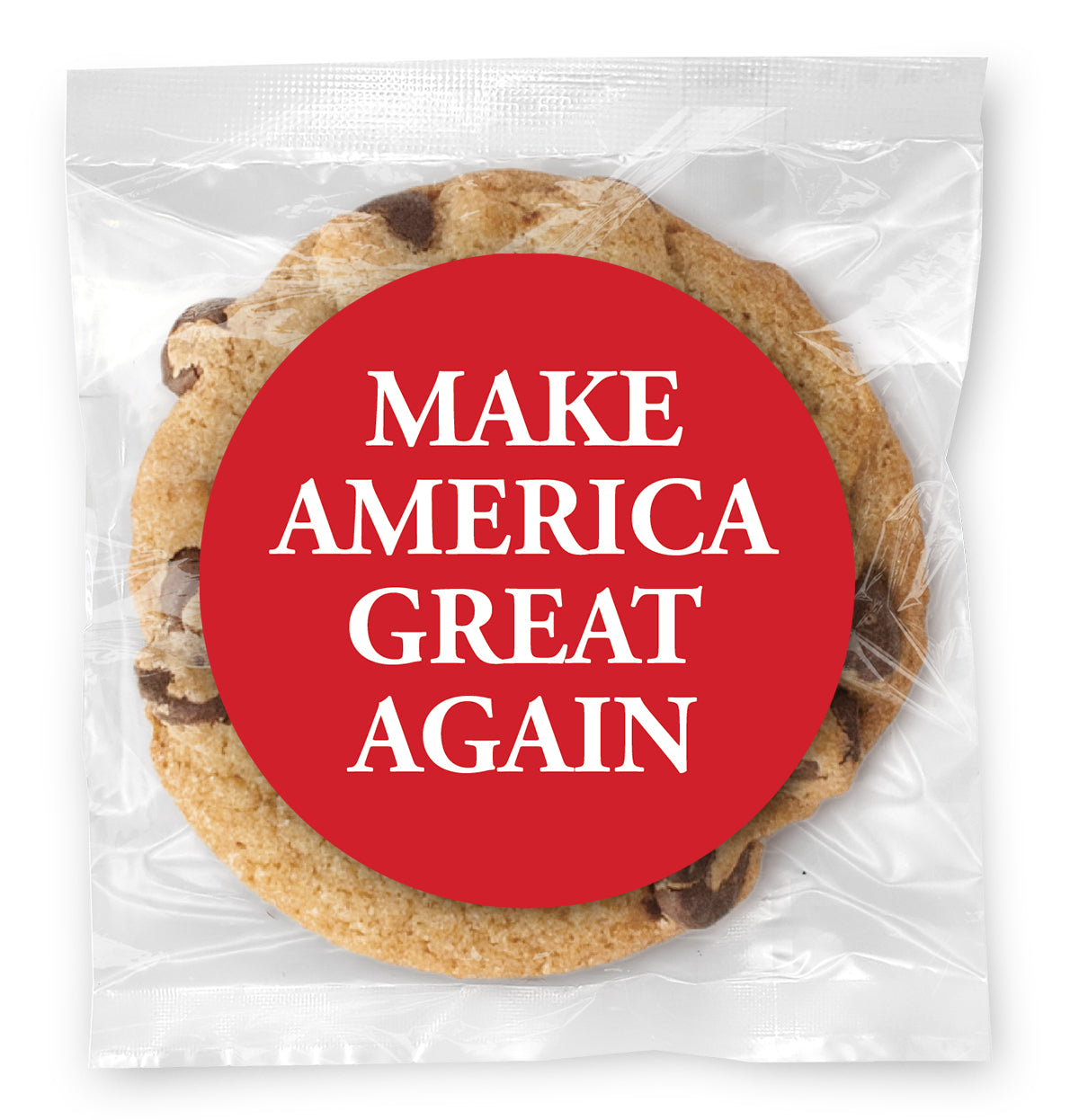 Make American Great Again - Gourmet Chocolate Chip Or Variety Pack W/ Full Color Personalized Sticker