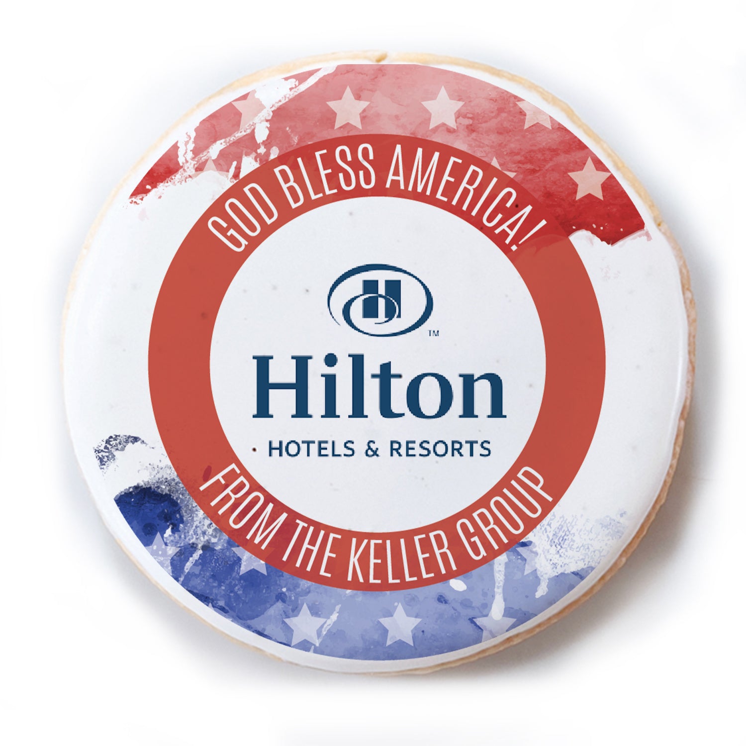 Personalized Patriotic Logo Upload - Direct Print on Round Sugar Cookies