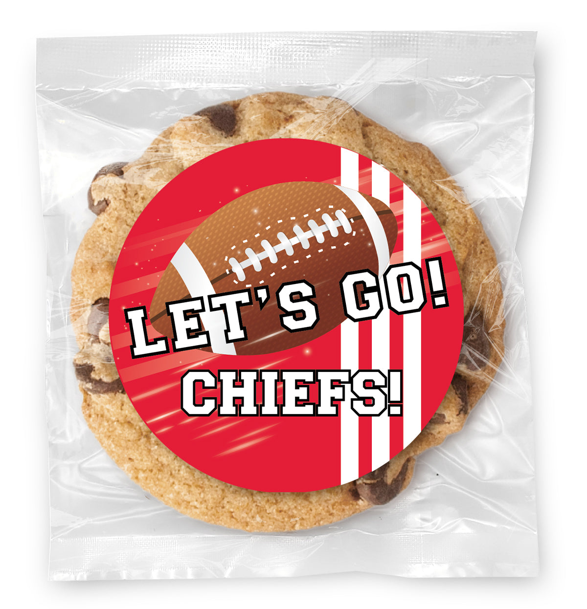 Let's Go Eagles! (Any Team) - Gourmet Chocolate Chip Or Variety Pack W/ Full Color Personalized Sticker