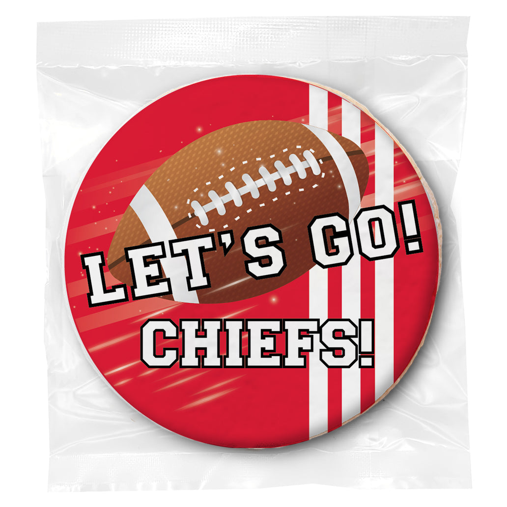 Let's Go! Chiefs (Build your own) - Personalized Direct Print On Round Sugar Cookie