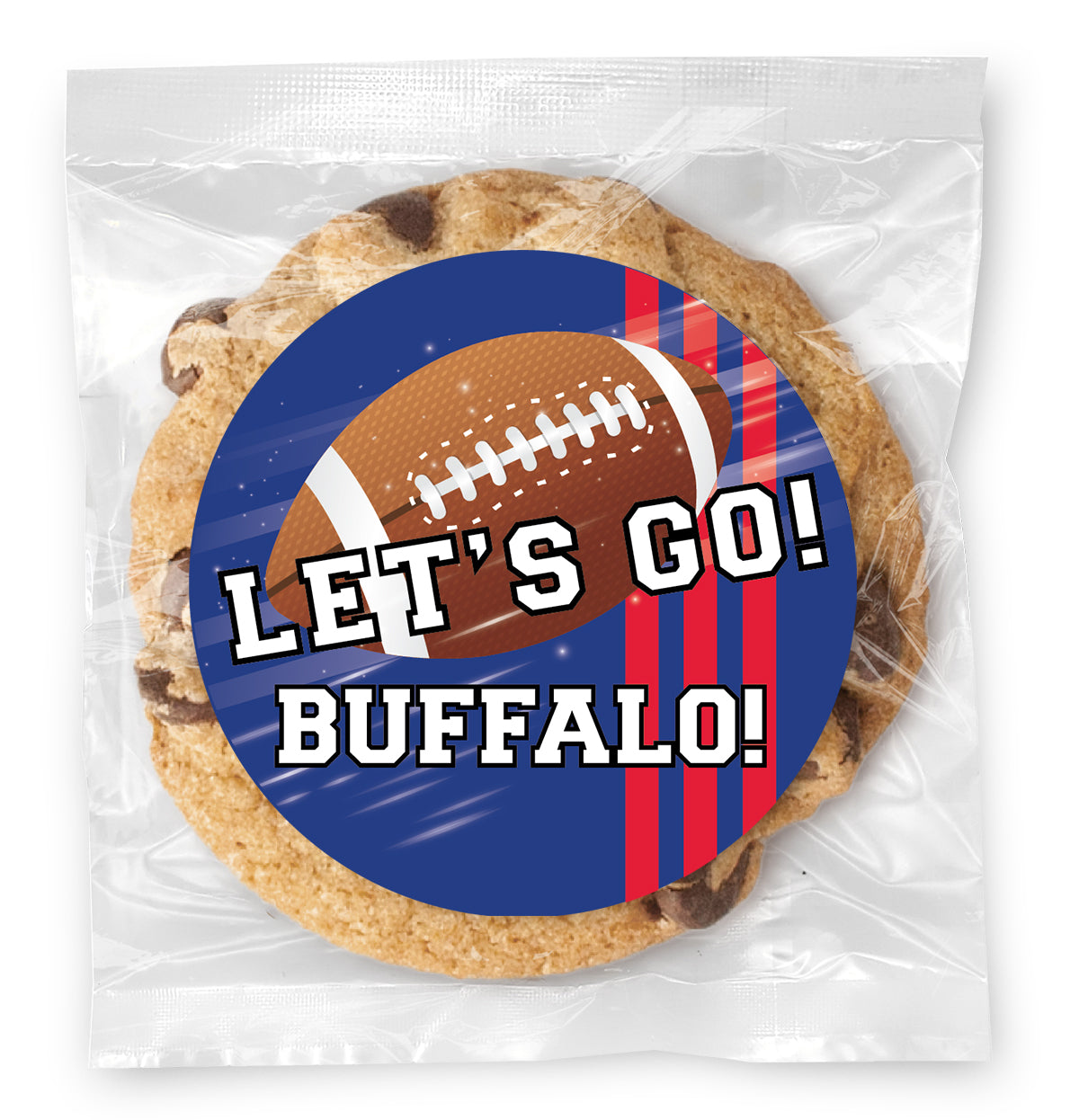 Let's Go Eagles! (Any Team) - Gourmet Chocolate Chip Or Variety Pack W/ Full Color Personalized Sticker