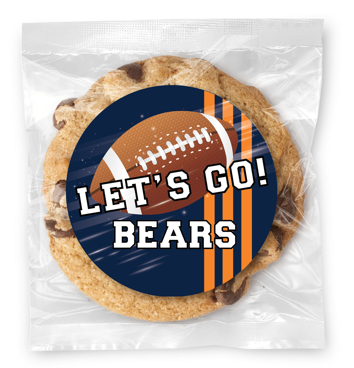 Let's Go Eagles! (Any Team) - Gourmet Chocolate Chip Or Variety Pack W/ Full Color Personalized Sticker