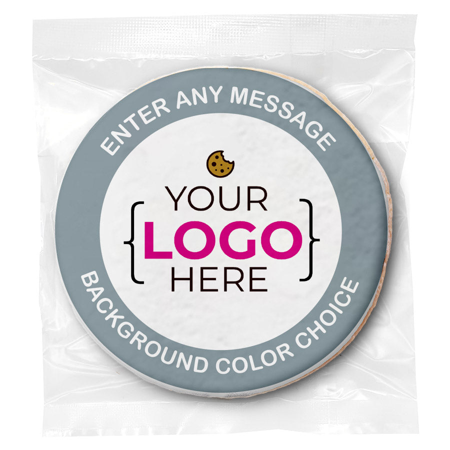Personalized Corporate Logo Upload & Message - Direct Print on Round Sugar Cookie