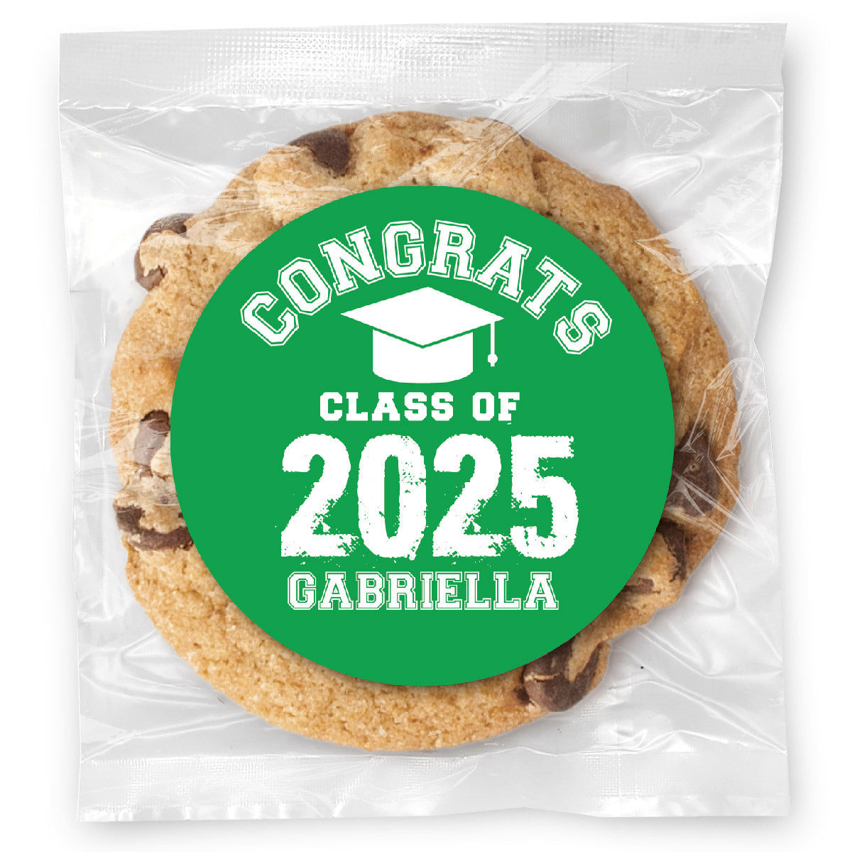 Congrats Class of - Gourmet Chocolate Chip Or Variety Pack W/ Full Color Personalized Sticker