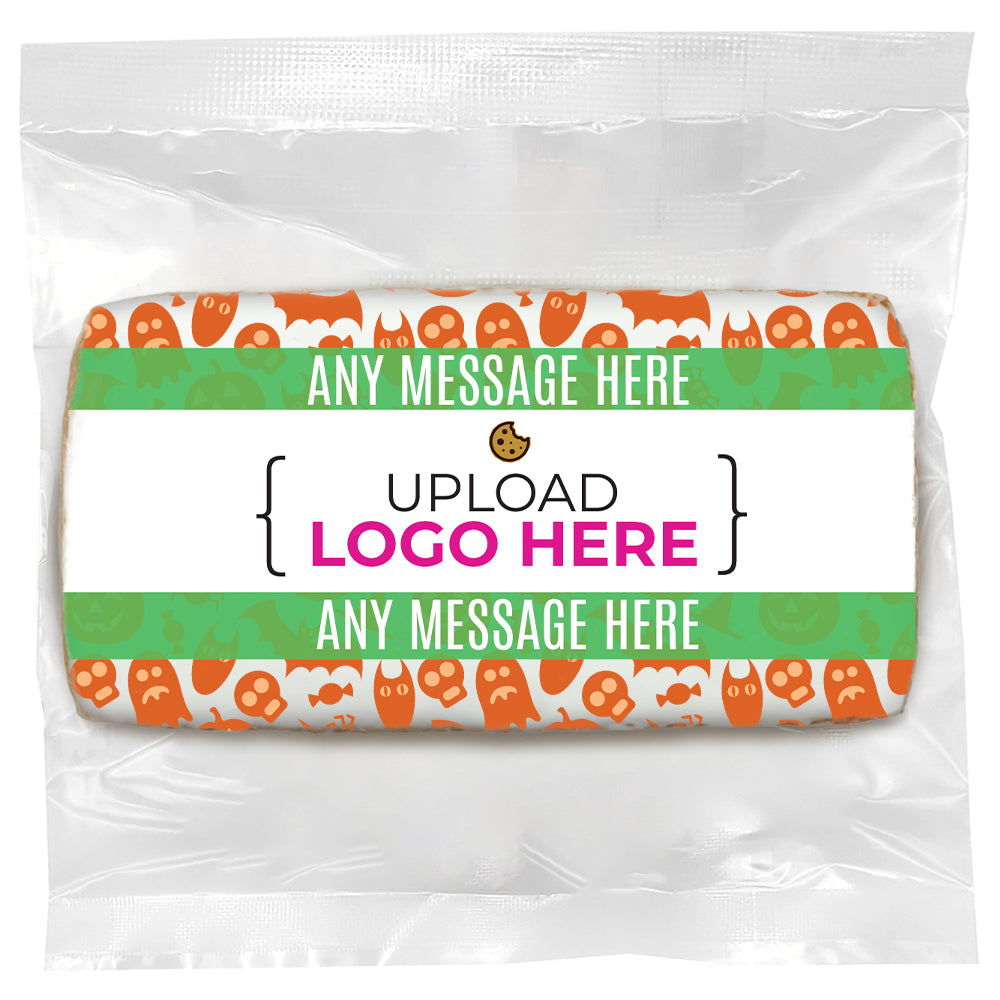 Halloween Logo Upload - Personalized Direct Print On Rectangle Sugar Cookie