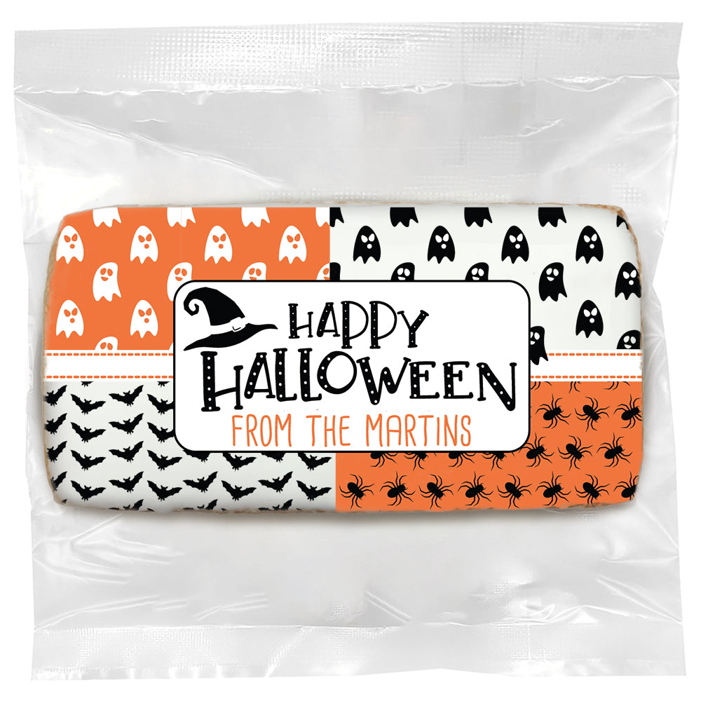Happy Halloween Patches - Personalized Direct Print On Rectangle Sugar Cookie