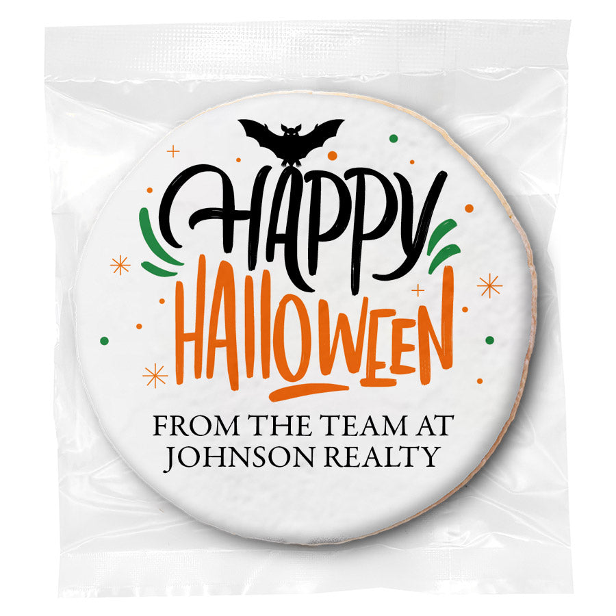 Happy Halloween - Personalized Direct Print On Round Sugar Cookie