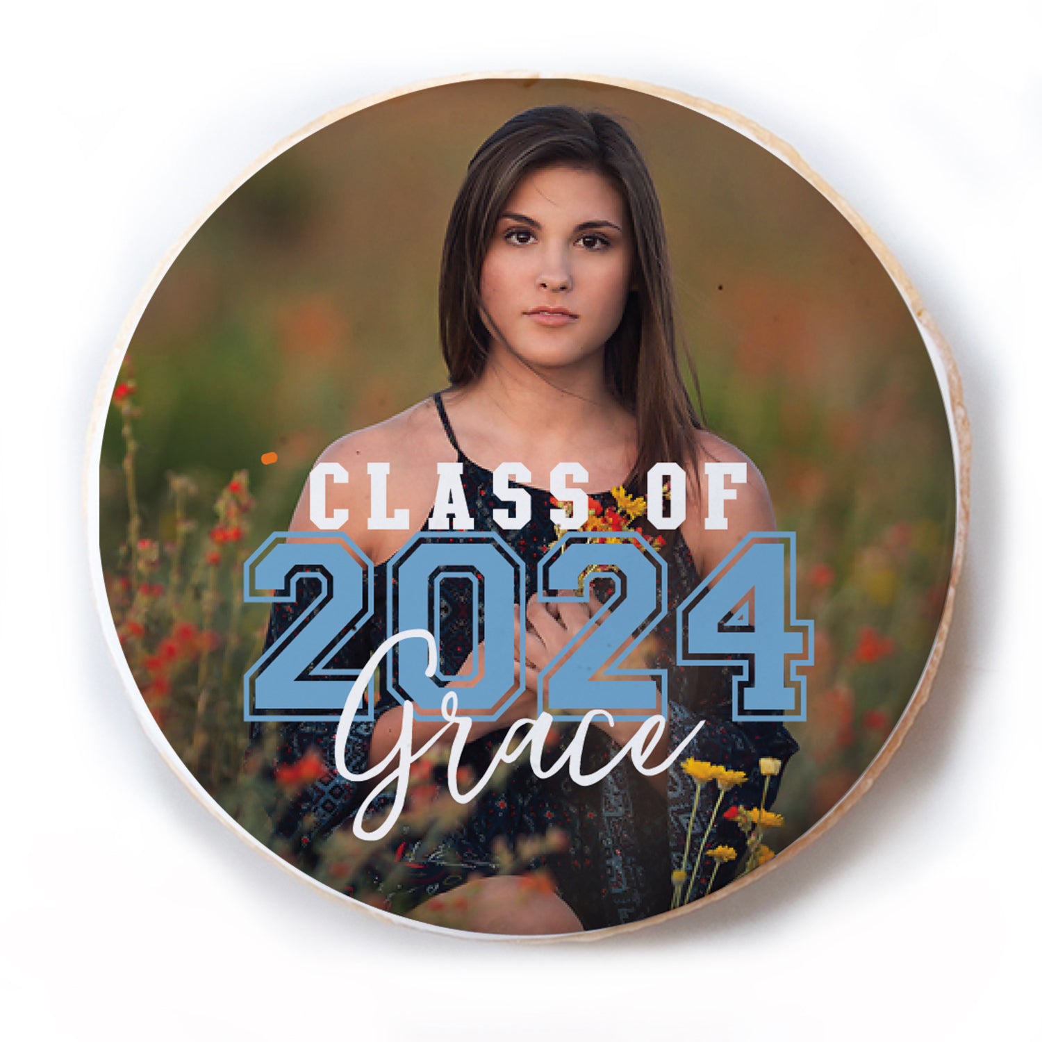 Overlay Photo Grad Cookie - Personalized Direct Print On Round Sugar Cookie