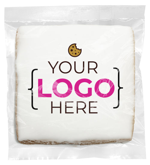Add Your Own Logo - Personalized Direct Print On Square Sugar Cookie
