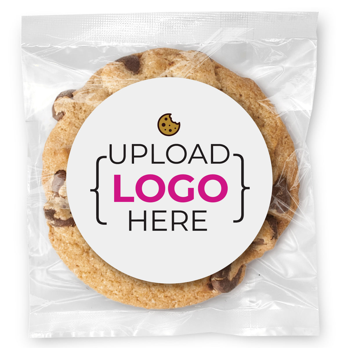 Logo Upload - Gourmet Chocolate Chip Or Variety Pack W/ Full Color Personalized Sticker