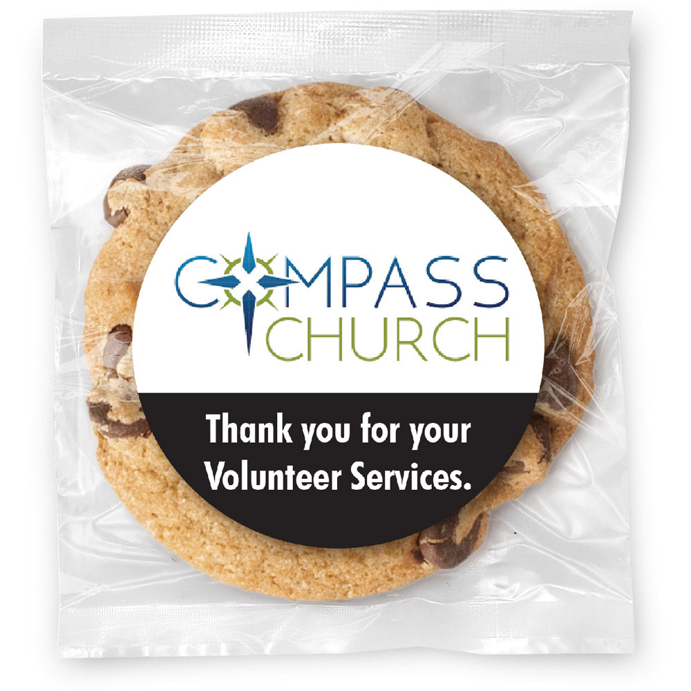 Logo Upload & Message - Gourmet Chocolate Chip Or Variety Pack W/ Full Color Personalized Sticker