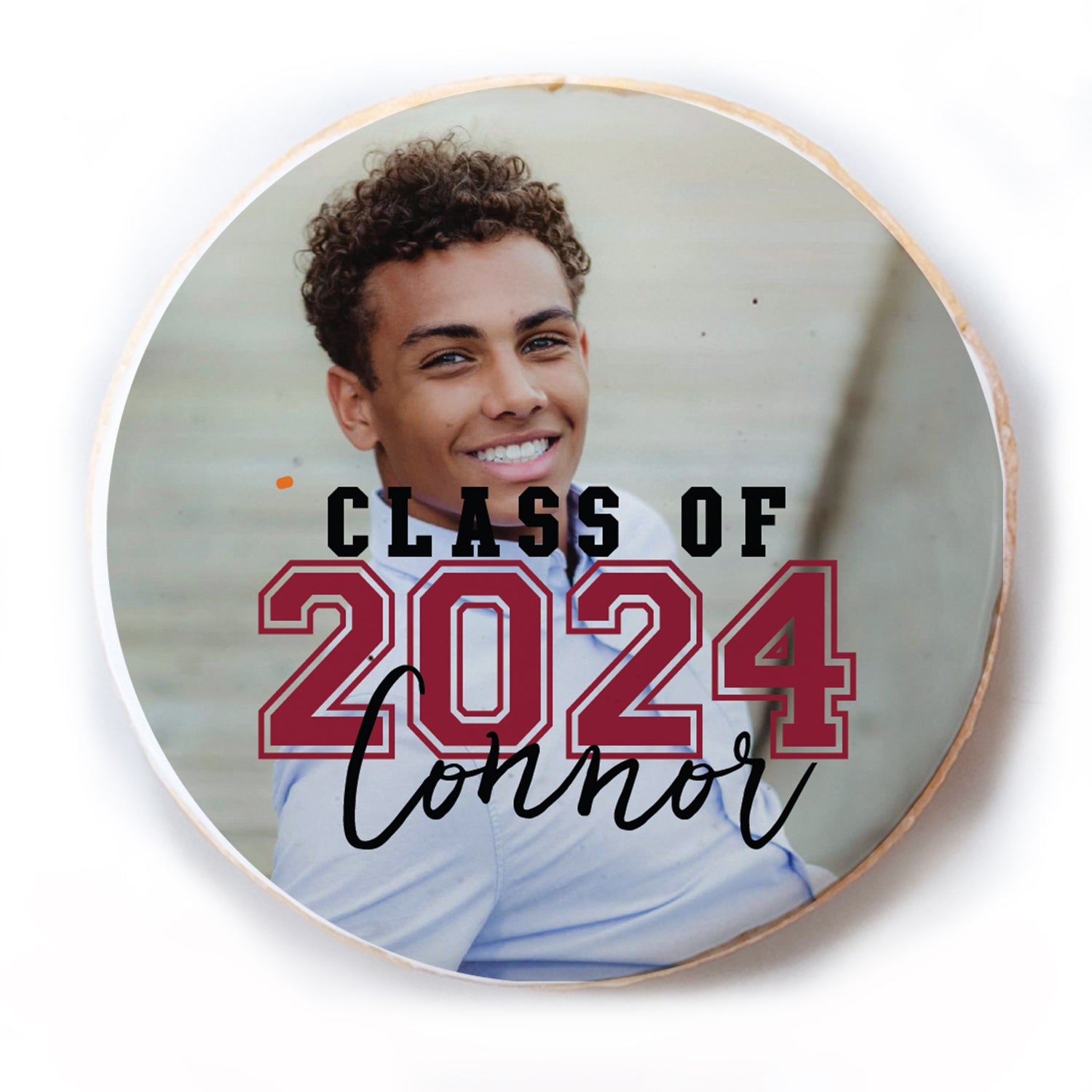 Overlay Photo Grad Cookie - Personalized Direct Print On Round Sugar Cookie
