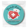 Large Heart Thank You - Personalized Direct Print On Round Sugar Cookie