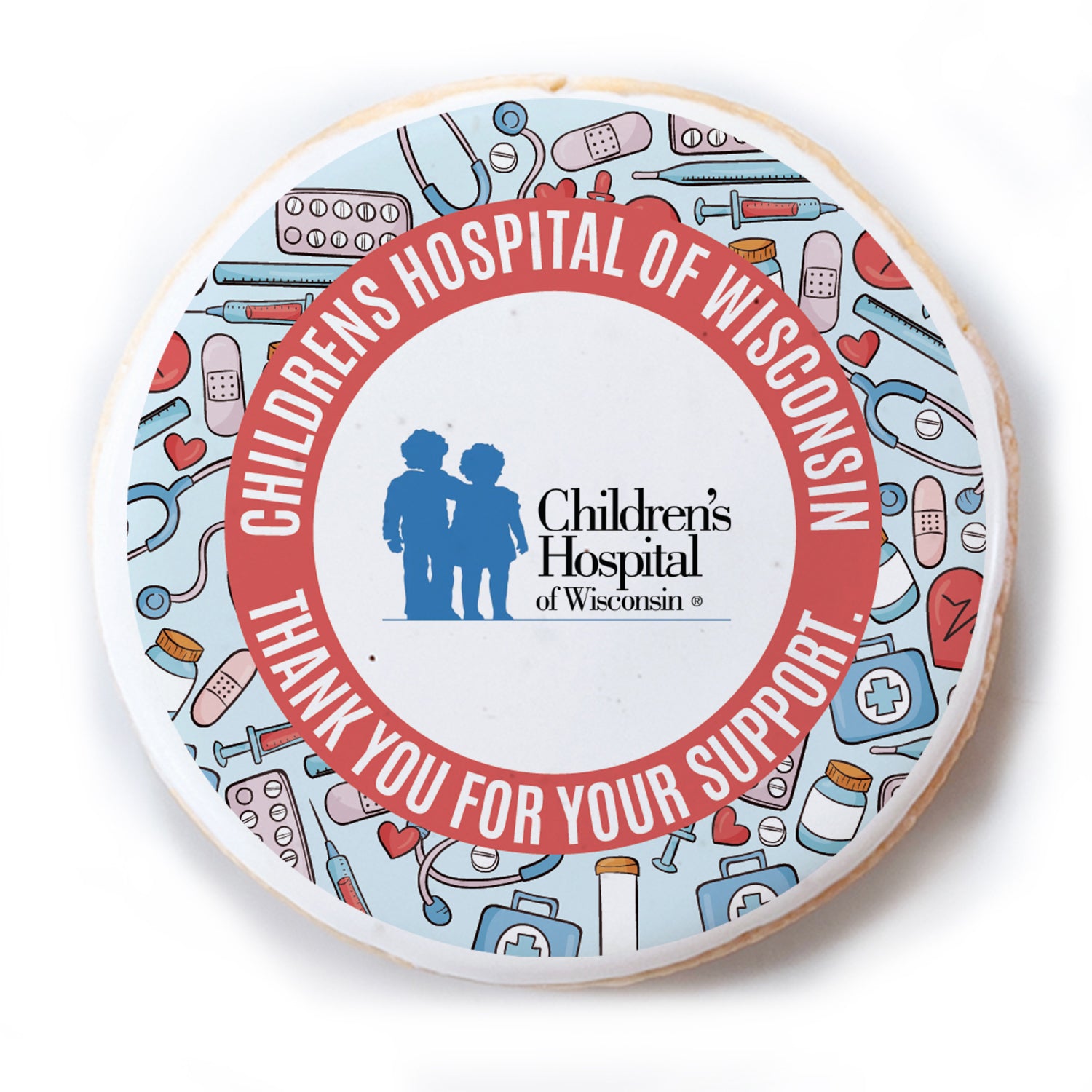 Nurse Appreciation Logo Upload - Personalized Direct Print On Round Sugar Cookie