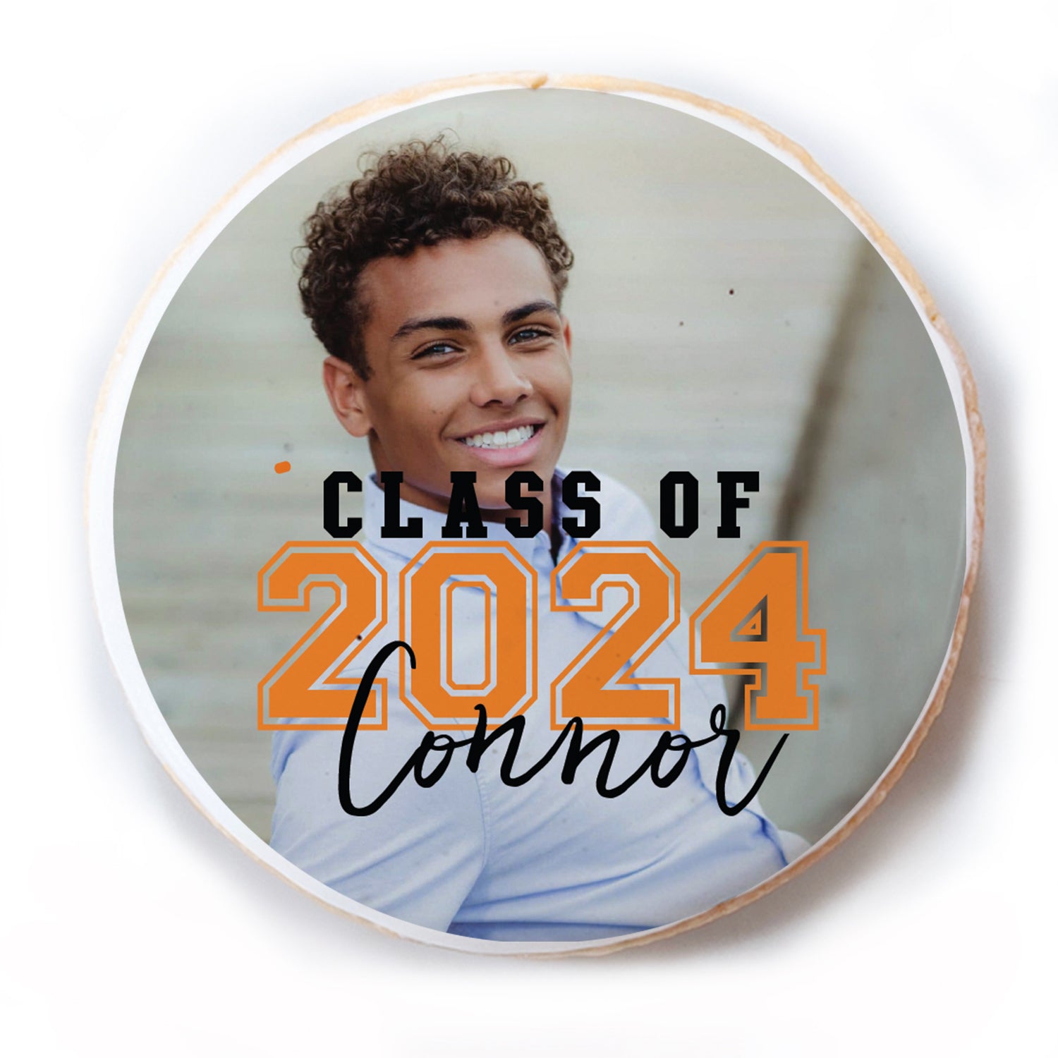Overlay Photo Grad Cookie - Personalized Direct Print On Round Sugar Cookie