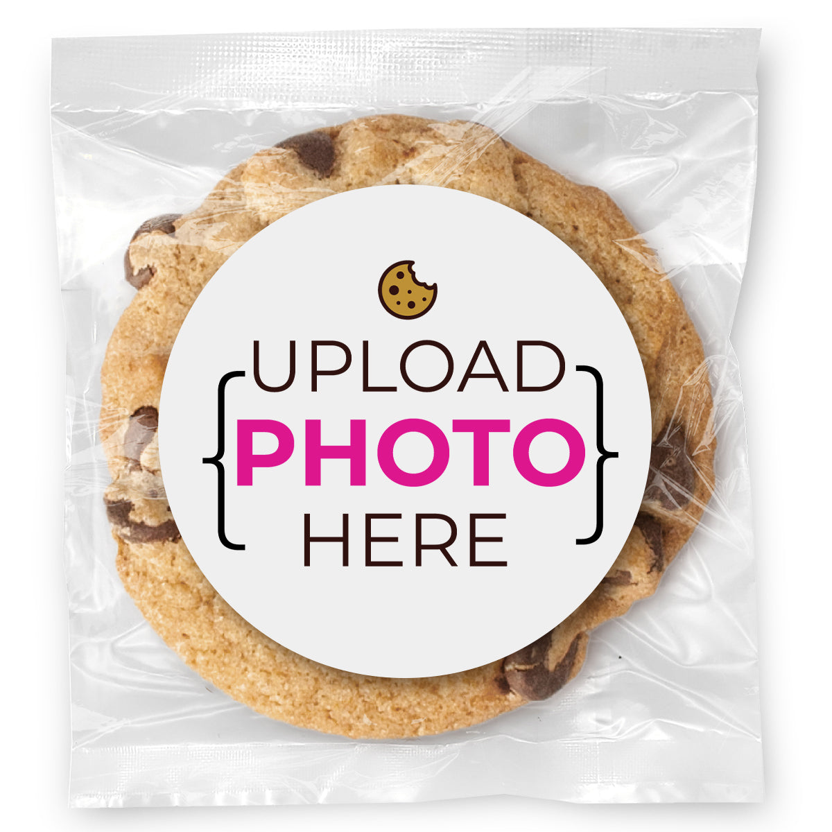 Add your own Photo- Gourmet Chocolate Chip Or Variety Pack W/ Full Color Personalized Sticker