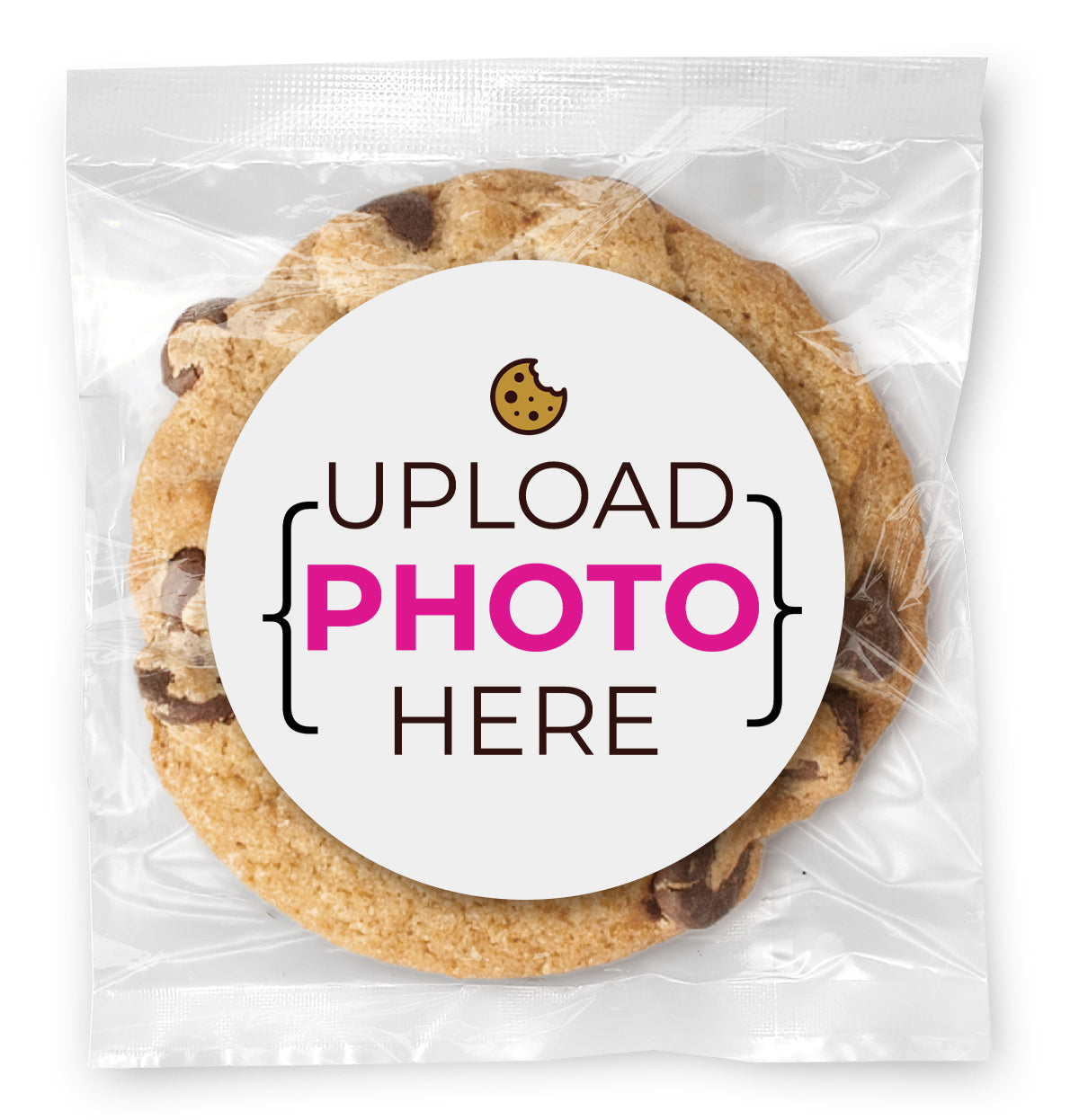Add your own Photo- Gourmet Chocolate Chip Or Variety Pack W/ Full Color Personalized Sticker