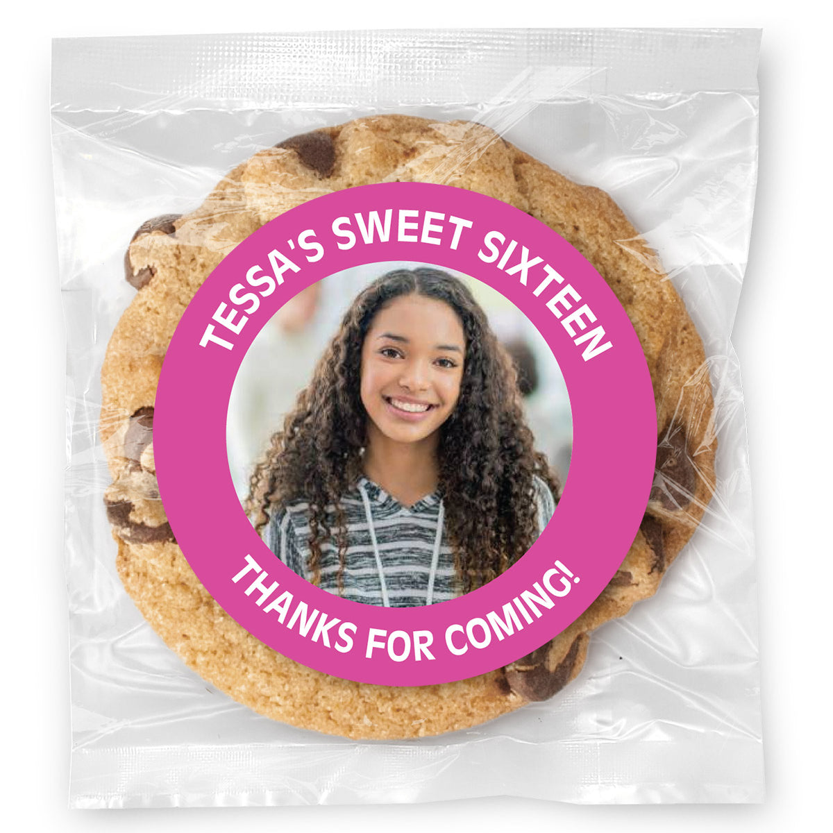 Build your Own Photo Design & Color - Gourmet Chocolate Chip Or Variety Pack W/ Full Color Personalized Sticker