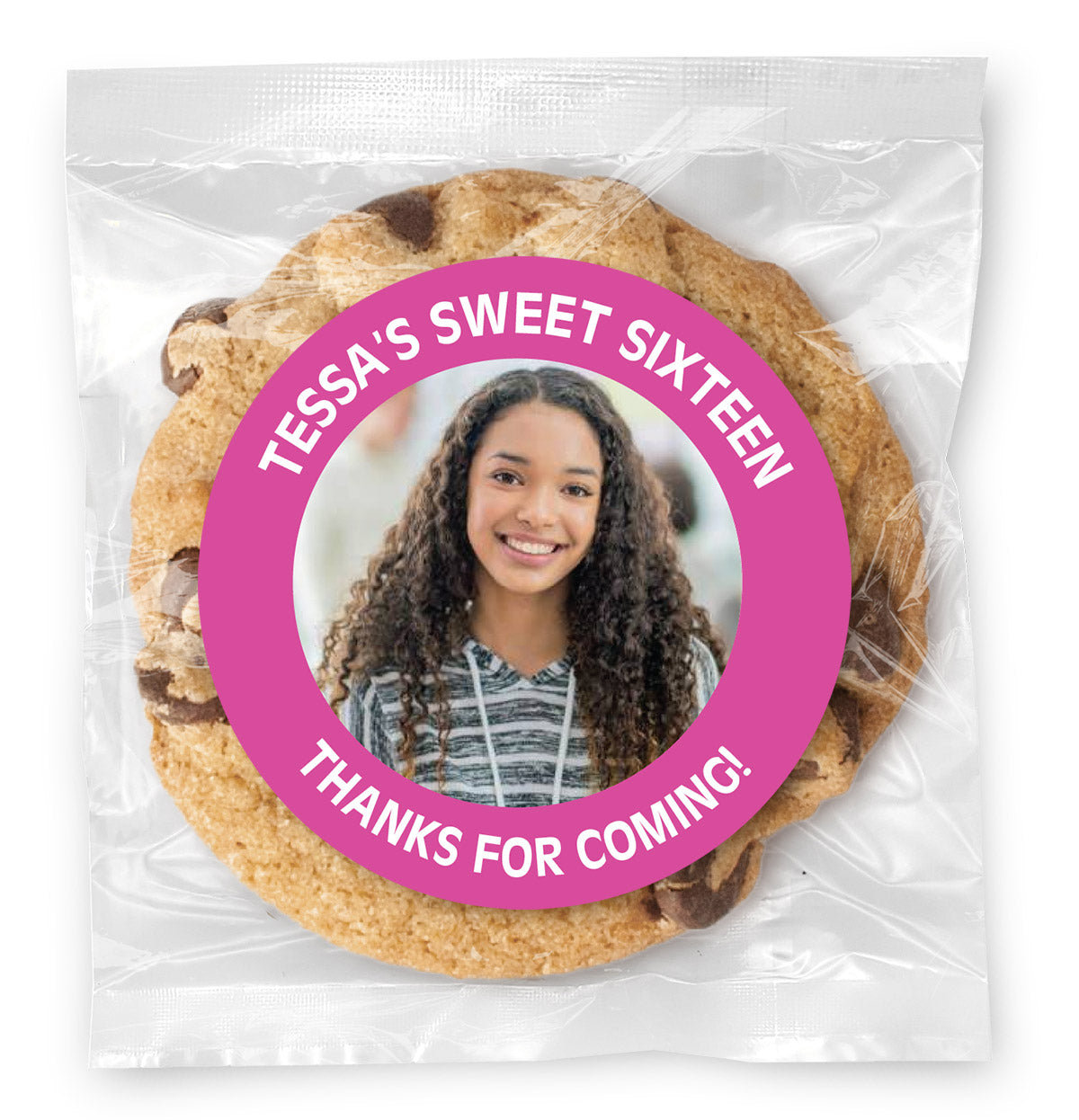 Build your Own Photo Design & Color - Gourmet Chocolate Chip Or Variety Pack W/ Full Color Personalized Sticker
