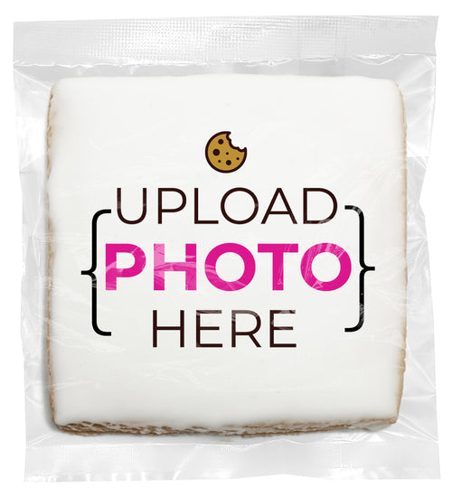 Add Your Own Photo - Personalized Direct Print On Square Sugar Cookie