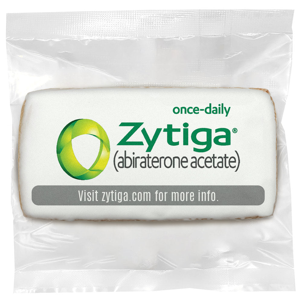 Pharmacy Logo Upload & Message - Personalized Direct Print On Rectangle Sugar Cookie