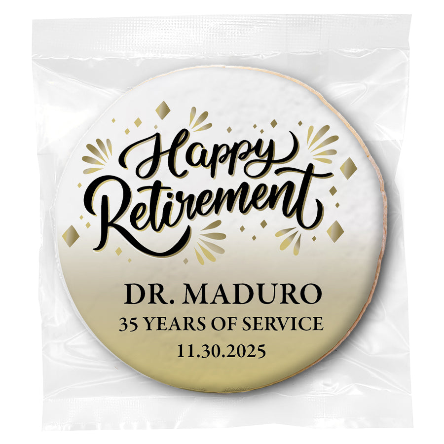 Personalized Retirement Cookie